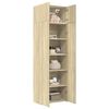 vidaXL Storage Cabinet Sonoma Oak 70x42.5x225 cm Engineered Wood