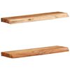 vidaXL Wall Shelves 2 pcs 60x20x3.5 cm Solid Wood Acacia