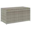 vidaXL Garden Storage Box Poly Rattan 100x50x50 cm Grey
