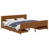 vidaXL Bed Frame without Mattress Honey Brown Solid Wood 200x200 cm