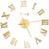 vidaXL 3d Wall Clock | Gold | EVA (ethylene-vinyl acetate) | XXL