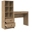 vidaXL Desk with Drawer 2 pcs Artisan Oak