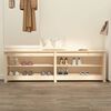 vidaXL Shoe Bench 160x36.5x50 cm Solid Wood Pine