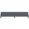 vidaXL Box Spring Bed with Mattress Dark Grey 80 x 210 cm Fabric