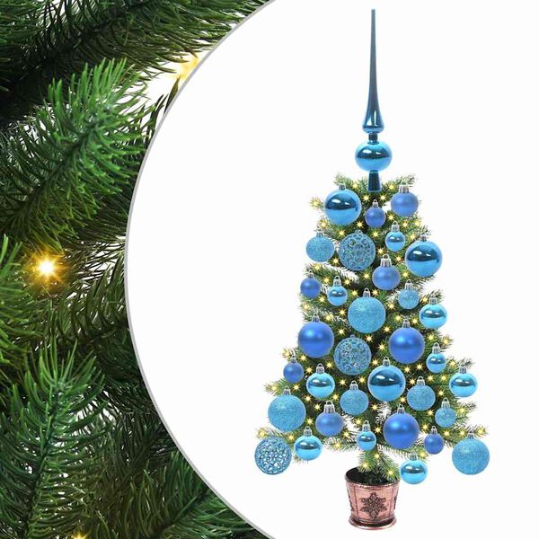vidaXL Christmas Tree with 150 LEDs with Stand Green 65 cm PE