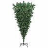 vidaXL Upside-down Artificial Pre-lit Christmas Tree with Ball Set PVC