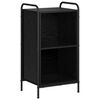 vidaXL Book Cabinet 43 x 33 x 80 cm Engineered Wood Black Oak