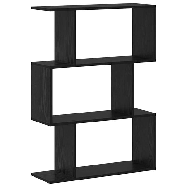 vidaXL Book Cabinet Black Oak 70 x 24 x 97 cm Engineered Wood