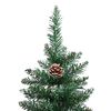 vidaXL Slim Christmas Tree with 300 LEDs Green and White 180 cm