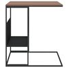vidaXL Side Table Black 55x36x59.5 cm Engineered Wood
