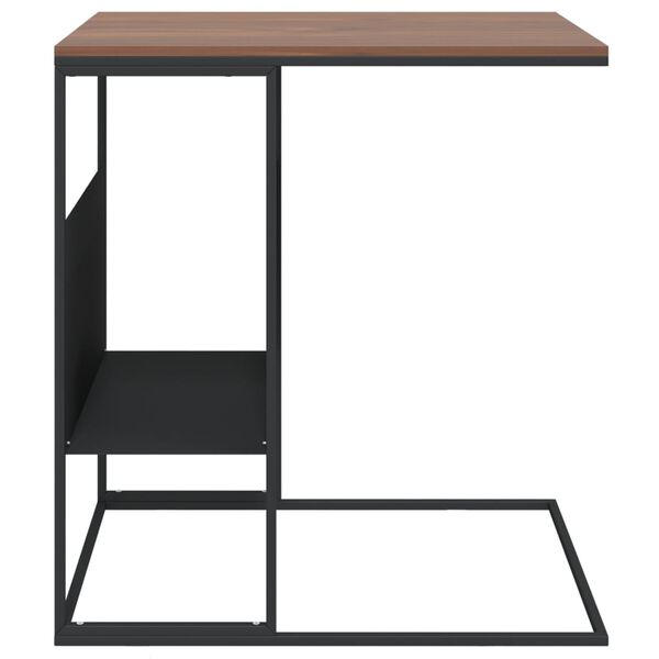 vidaXL Side Table Black 55x36x59.5 cm Engineered Wood