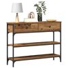 vidaXL Console Table Old Wood 100 x 25 x 75 cm Engineered Wood