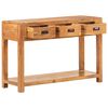 vidaXL Console Table 110x40x76 cm Solid Acacia Wood Honey Finish