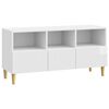 vidaXL TV Cabinet High Gloss White 102 x 34.5 x 50 cm Engineered Wood