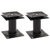 vidaXL 2 pcs Boat Seat Pedestals with 360&deg; Seat Swivel Steel