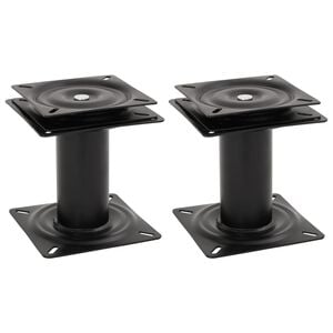 vidaXL 2 pcs Boat Seat Pedestals with 360&deg; Seat Swivel Steel