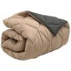 vidaXL Winter Duvet Anthracite and Taupe 200 x 140 cm Microfiber