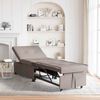 vidaXL Sofa Bed Taupe 194 x 67 x 37 cm Fabric