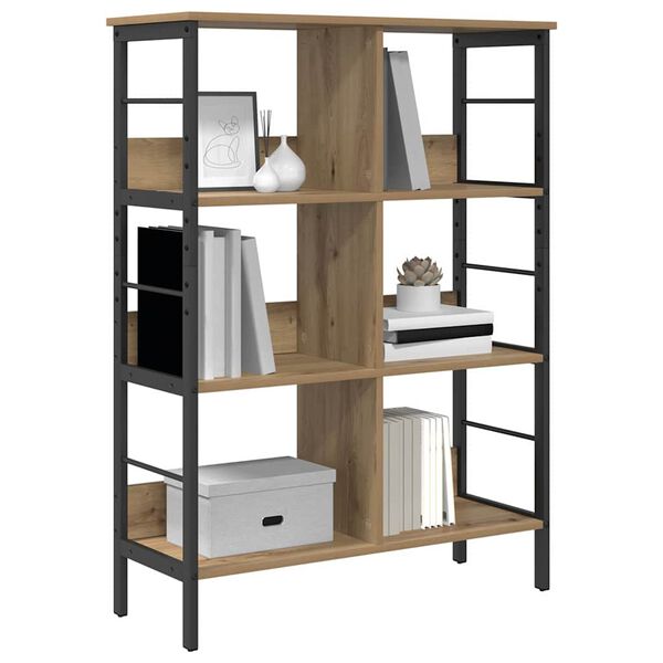 vidaXL Bookshelf Artisan Oak 82 x 32 x 112 cm Engineered Wood
