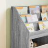 vidaXL Kids Bookshelf Grey Sonoma 72.5 x 29.5 x 69 cm Engineered Wood