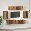 vidaXL TV Cabinet Set Wall-mounted 6 pcs Old Wood Engineered Wood