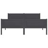 vidaXL Bed Frame without Mattress Solid Pinewood Grey 140x200 cm