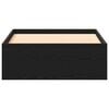 vidaXL Bed Frame with Drawers Black oak 100 x 200 cm Engineered wood