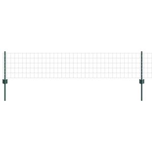 vidaXL Fence with Post Green