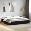 vidaXL Bed Frame with Drawers without Mattress Black 180x200 cm Super King