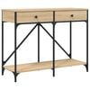 vidaXL Console Table Sonoma Oak 100x39x78,5 cm Engineered Wood
