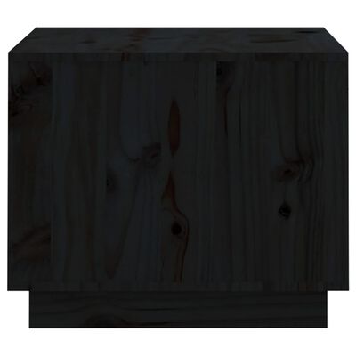 vidaXL Coffee Table Black 120x50x40.5 cm Solid Wood Pine