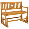 vidaXL Garden Glider Bench Natural 110 x 59 x 97 cm Solid Acacia Wood