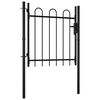 vidaXL Single Door Fence Gate Boxtel with Hoop Top 100 x 75 cm