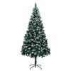 vidaXL Artificial Christmas Tree with 300 LEDs with Stand Green 240 cm