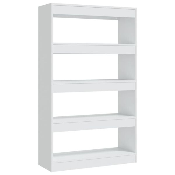 vidaXL Book Cabinet/Room Divider White 80x30x135 cm Engineered Wood