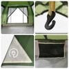 vidaXL Instant Tent Folding Green 205 x 205 x 143 cm Steel