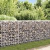 vidaXL Gabion Wall with Covers Galvanised Steel 200x20x85 cm