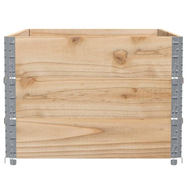 vidaXL Pallet Collars 3 pcs 120x80 cm Solid Wood Pine