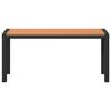 vidaXL Garden Bench Brown 100 x 28 x 45cm Steel