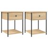 vidaXL Bedside Tables 2 pcs Sonoma Oak 44x45x58 cm Engineered Wood