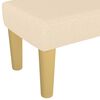 vidaXL Bench Cream 100 x 30 x 30 cm Fabric