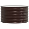 vidaXL Garden Raised Bed Brown 80 x 80 x 44 cm Steel