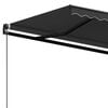 vidaXL Manual Retractable Awning 450x350 cm Anthracite