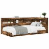 vidaXL Bookcase Bed Smoked oak 75 x 190 cm Engineered wood