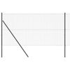 vidaXL Welded Wire Fence Ground Fix 10 x 1 m PVC-Coated Steel Grey