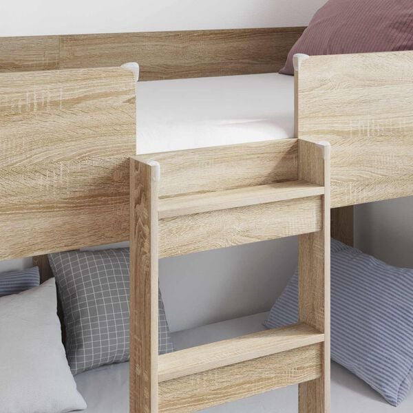 vidaXL Bunk Bed for Kids Sonoma Oak 100 x 200 cm Engineered Wood