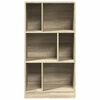 vidaXL Bookcase Sonoma Oak 57x28.5x107.5 cm Engineered Wood