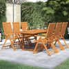 vidaXL 7 Piece Garden Dining Set Solid Wood Acacia 150-200 cm