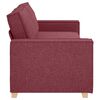 vidaXL Sofa Wine Red 220 x 78 x 84 cm Fabric