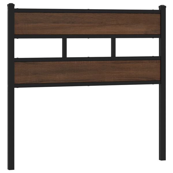 vidaXL Replace Headboard Brown Oak 90 cm Steel and Engineered Wood